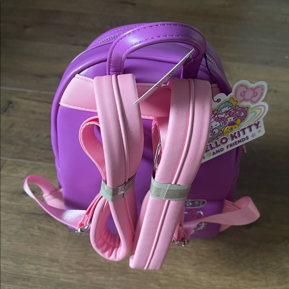 LOUNGEFLY (Sanrio)-NWT Mini Faux Leather Character Backpack - Picture 6 of 14